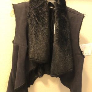 Faux fur vest